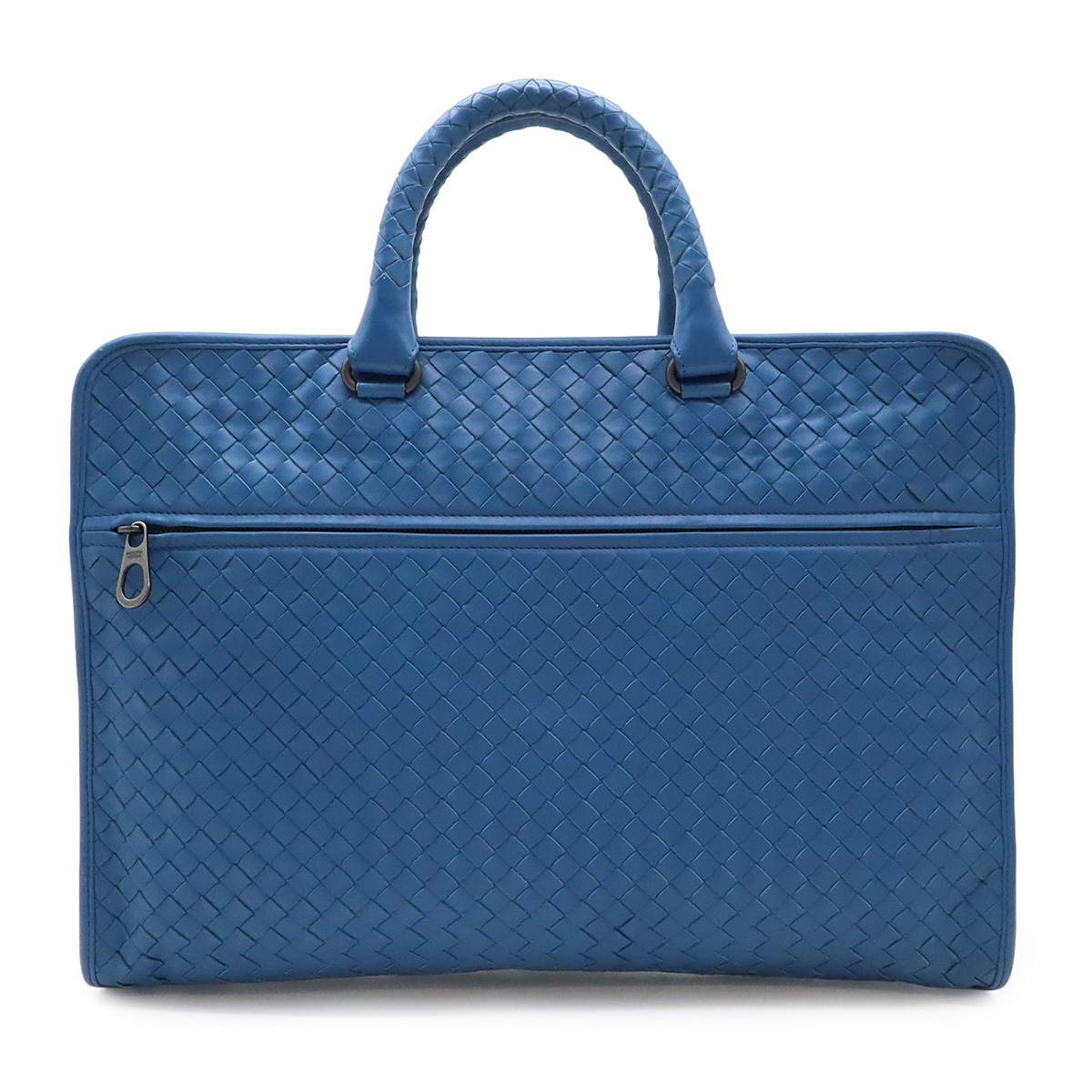 ボッテガベネタ イントレチャート ビジネスバッグ 書類カバン ブリーフケース レザー ブルー 青 24839