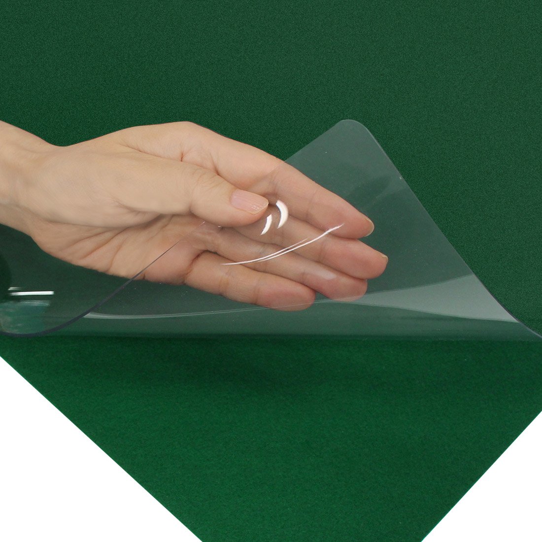 プラス デスクマット 透明 軟質 エコノミータイプ 下敷付 990×590mm 41-065 4,870円