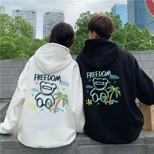 ペアルック パーカー ブランド ペアルック カップル お揃い 服 レディース おしゃれ 春 カップル ペアルック トレーナー 韓国 大きいサイズ リンクコーデ ペアルック 冬 カップル カップル お揃