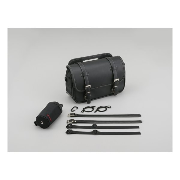 サイドバッグ 9L インナー防水 マフラー側対応 サドルバッグ DHS-31 ブラック 34194