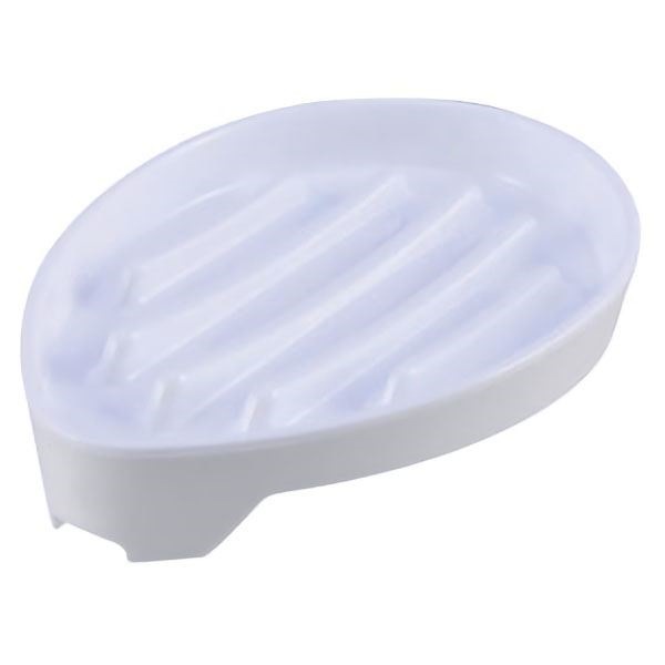 （まとめ） 水切り 石鹸台/ソープディッシュ [ホワイト] 洗面所用品 [x120個セット]