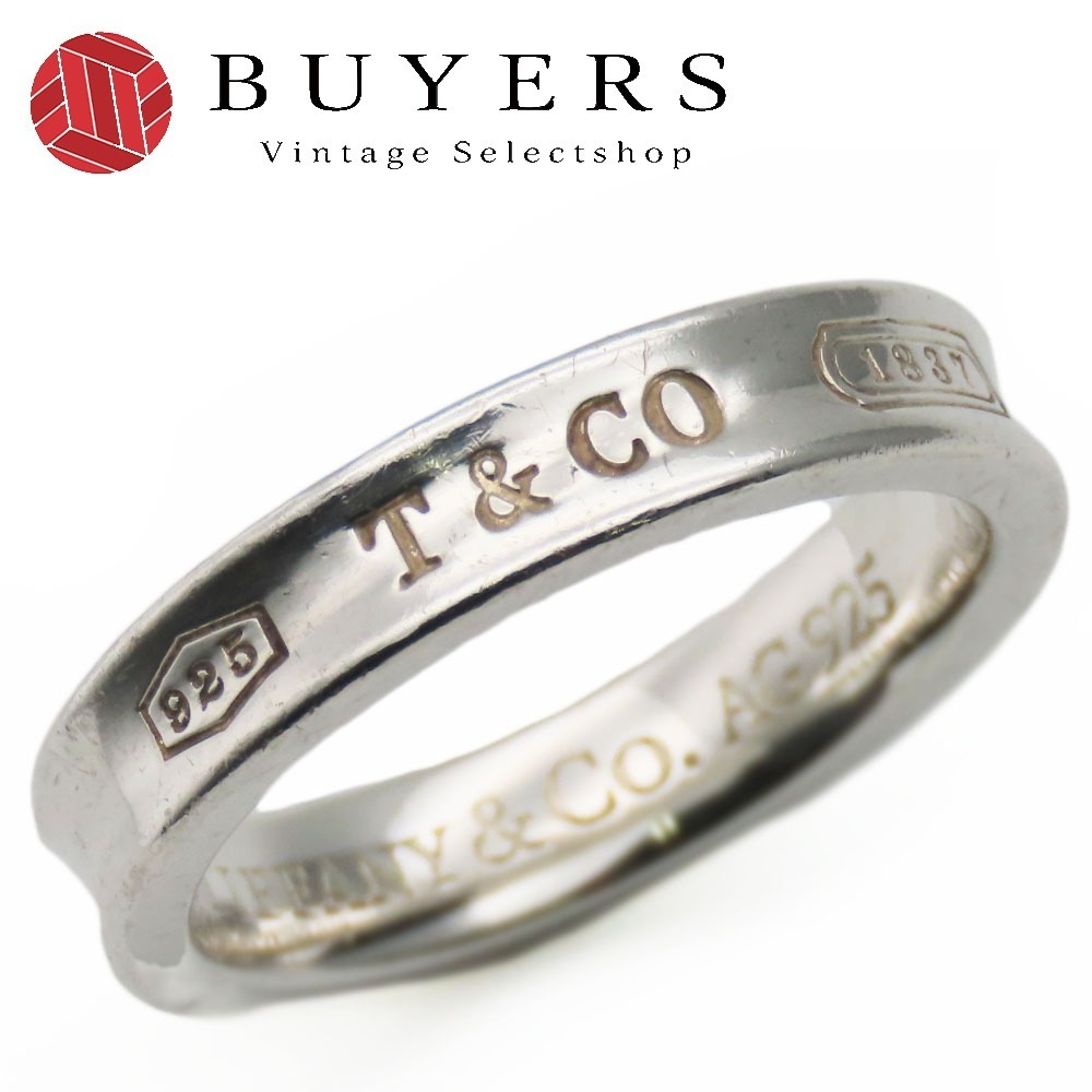 中古 リング・指輪 ナロー 1837 シルバー925 約3.8g シルバー アクセサリー 定番 レディース 女性