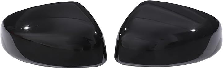 日産 フェアレディZ Z34 専用 ミラーカバー ドアミラーカバー サイドミラーカバー ABS製 貼付タイプ 取付簡単 外装パーツ カスタム アクセサリー カー用品 (ピアノブラック)