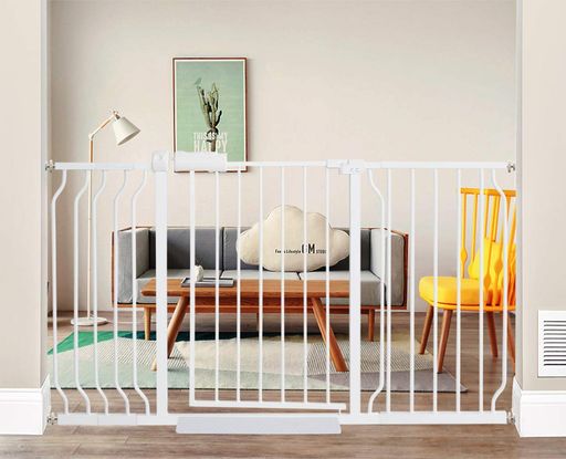 Mornyray ベビーゲート ベビーフェンス 突っ張り式 取付幅134-146CM オートクローズ機能 おしゃれ ペットゲート セーフティー 安全ゲート 扉開閉式 ペット柵 育児用品