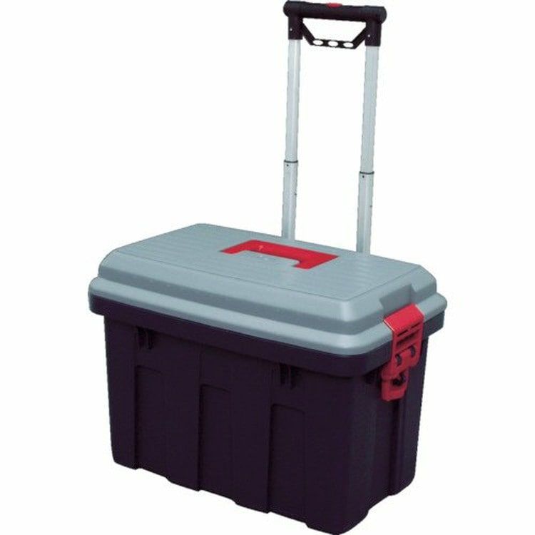【公式】 収納ボックス フタ付き 屋外 大型 収納 ボックス 工具箱 車 RVキャリー 容量65L カートキャリー キャスター メガ割
