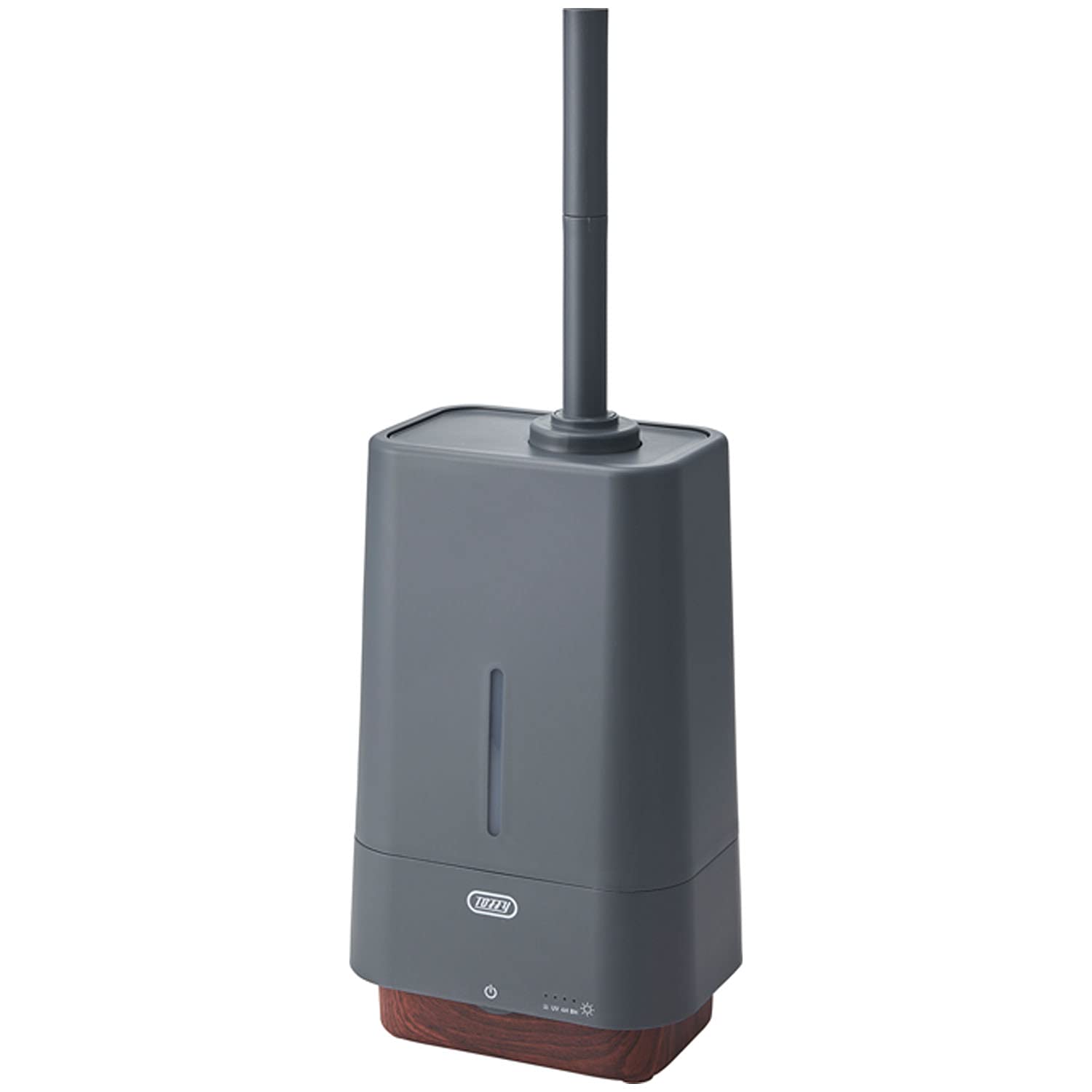 【Toffy/トフィー】 抗菌ハイブリッドUVアロマ加湿器4.0L HF09 (ダークグレー) 上部給水式 UV抗菌 480mL/h 最大26時間 ロングノズル タイマー付き アロマオイル・アロマウォ