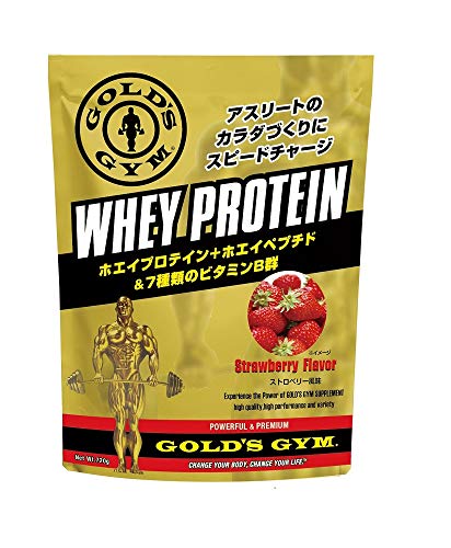 ゴールドジム(GOLDS GYM) ホエイプロテイン ストロベリー風味 720g