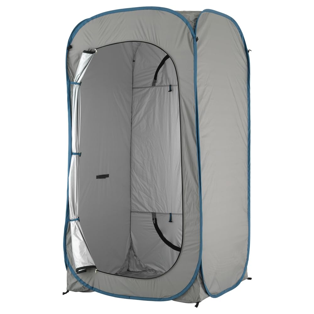 武田コーポレーション 109×111×201.5cm アウトドア・防災・折りたたみ グレー 2WAYプライバシーテント PBT25-100