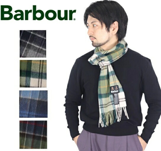 バブアー BARBOUR ストール レディース メンズ barbour wool cashmere tartan scarf マフラー チェック フリース ギフト プレゼント キャンプ 防寒 キャン