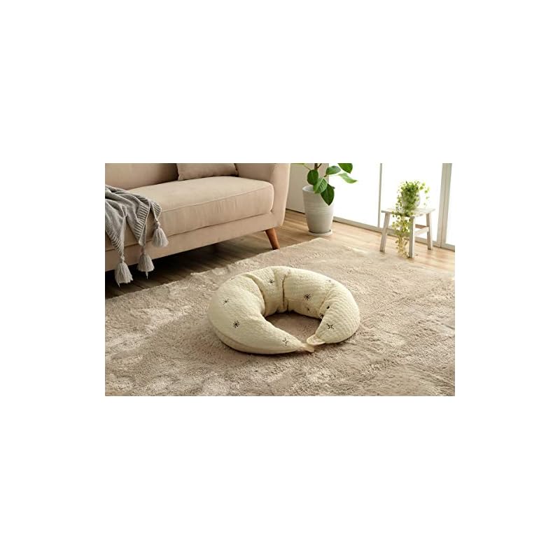 【即日発送】イケヒコ 寝具 マルチ クッション 綿 100% 授乳 サポートイブル 抱き枕 洗える 赤ちゃん ギフト アイボリー 約31110cm カルム #9845536