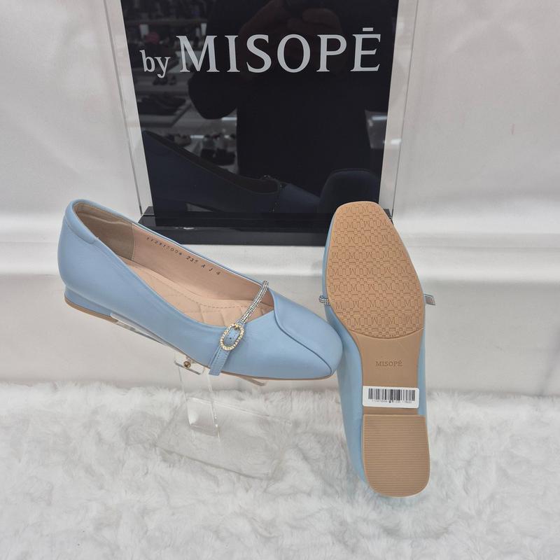 By 女性 メリージェーン フラット 112HT415DY004 BLUE 3 JJ