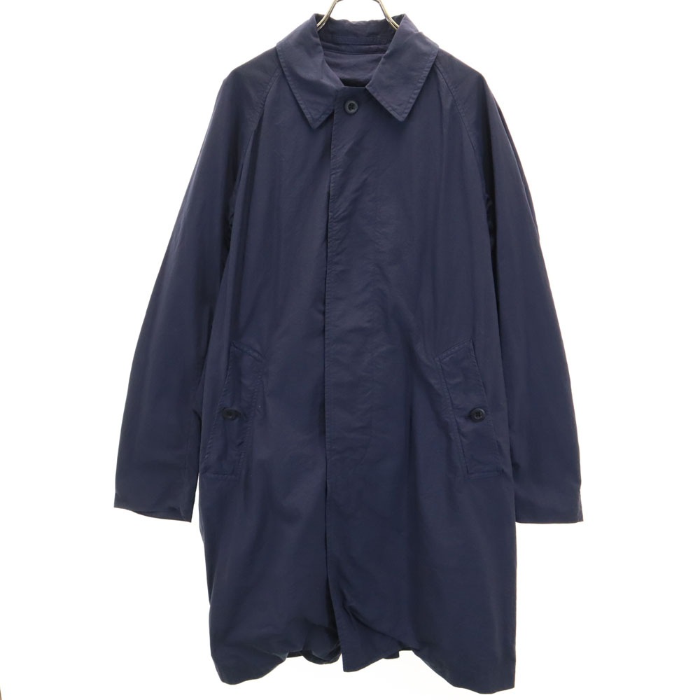 日本製 パッカブル ウォレット コート 48 ネイビー ステンカラー メンズ