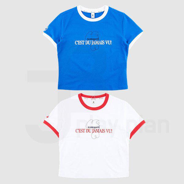 女性スリムフィット デュアルフレックス リンガー半袖Tシャツ QQ122TRS31