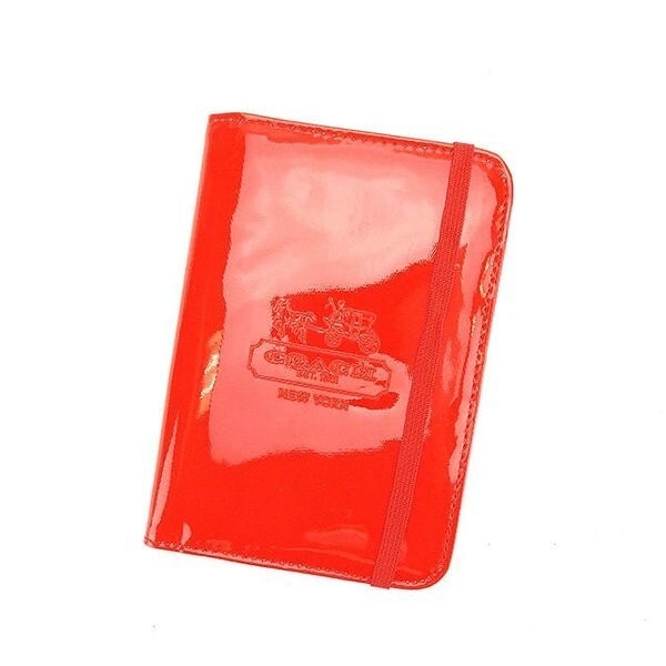 手帳カバー ロゴ 顧客限定品 ノベルティ レッド シルバー 中古