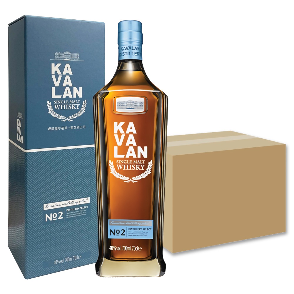カバラン ディスティラリーセレクト No.2 6本 箱売り 700ml / ギフトBox入り 台湾ウィスキーの定番 Kavalan Distillery Select No2