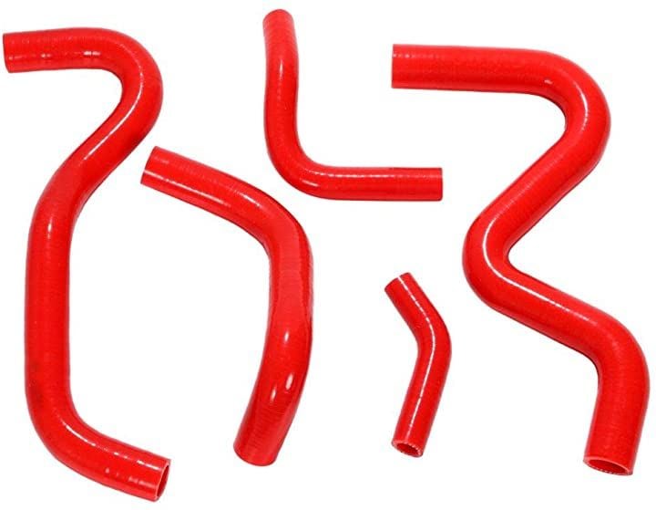 シリコン ラジエターホース キット CBR250FOUR MC14 CBR250R MC17 CBR250RR MC22 ボディー バイク 外装(レッド)