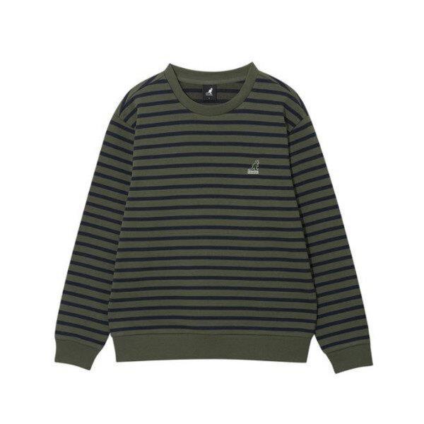 M 長袖Tシャツ CQK KRFC-RT17840KH クラシックロゴストライプ スウェットシャツ 1784 カーキ