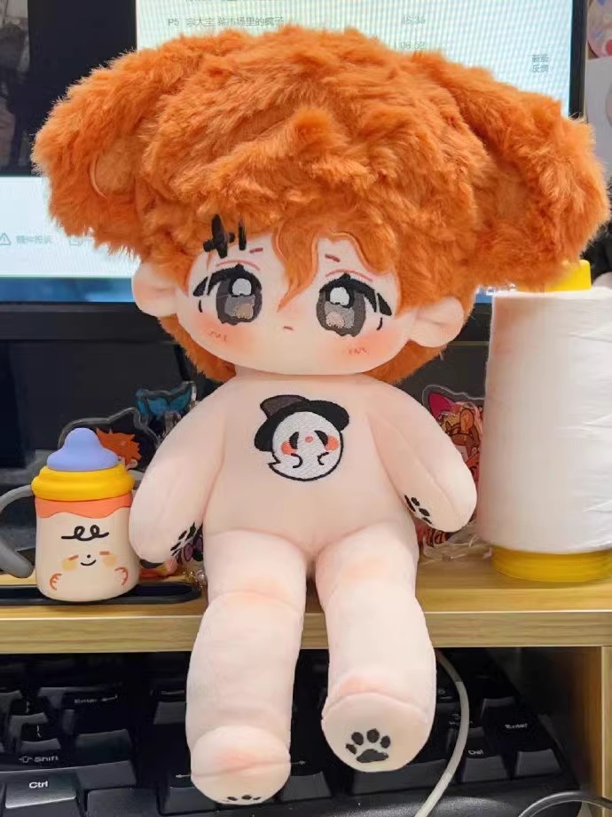 25cm 無属性ぬいぐるみ　コットン ドール　棉花娃娃　本体のみ　スケルトン有