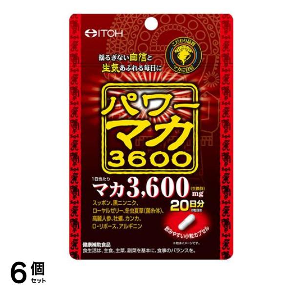井藤漢方 パワーマカ3600 40粒 (20日分) 6個セット