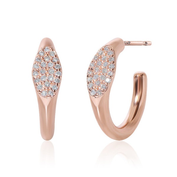 ルーブル パリ 14k ゴールド シドゼン バンリングピアス EA3047
