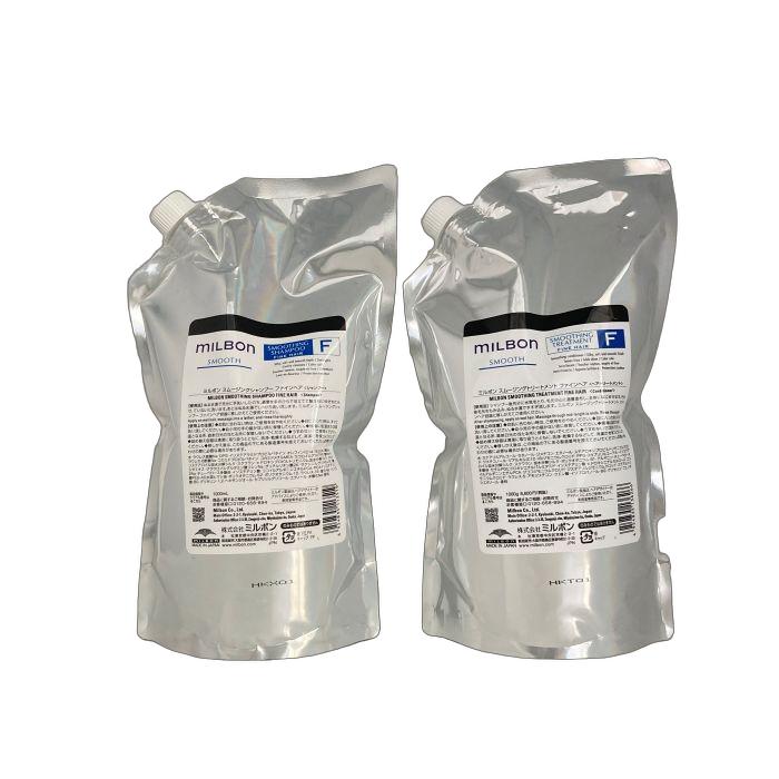 セットグローバル スムージング シャンプー 1000ml ファインヘア ＆ スムージング トリートメント 1000g ファインヘア (レフィル詰替)