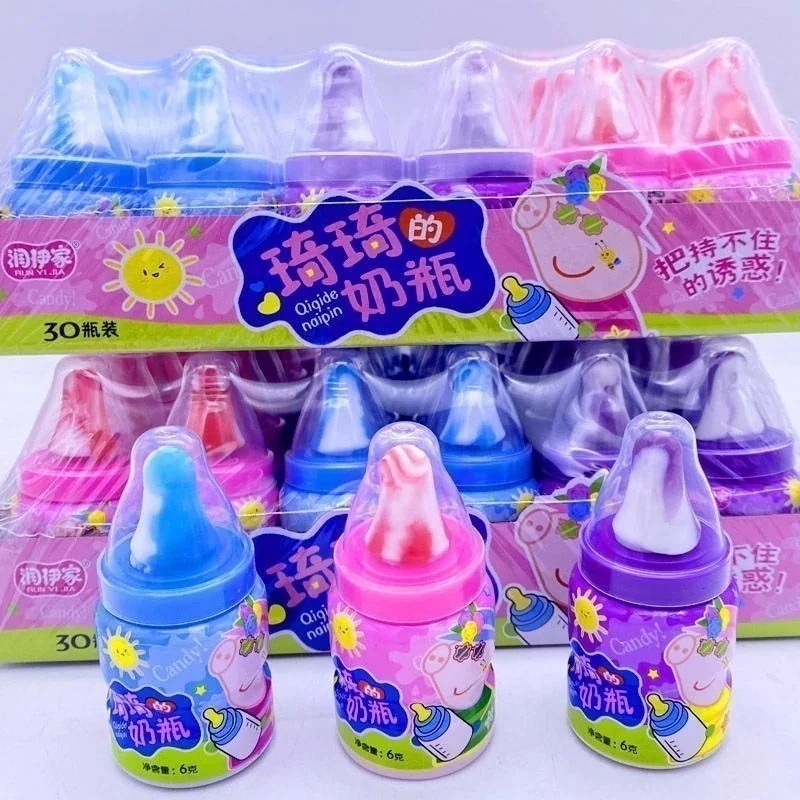306090Pcs 哺乳瓶キャンディー 乳首キャンディー 貯金箱の形をしたハードキャンディー ジャンピングキャンディー 子供のキャンディー 泣かないで ロリポップキャンディ