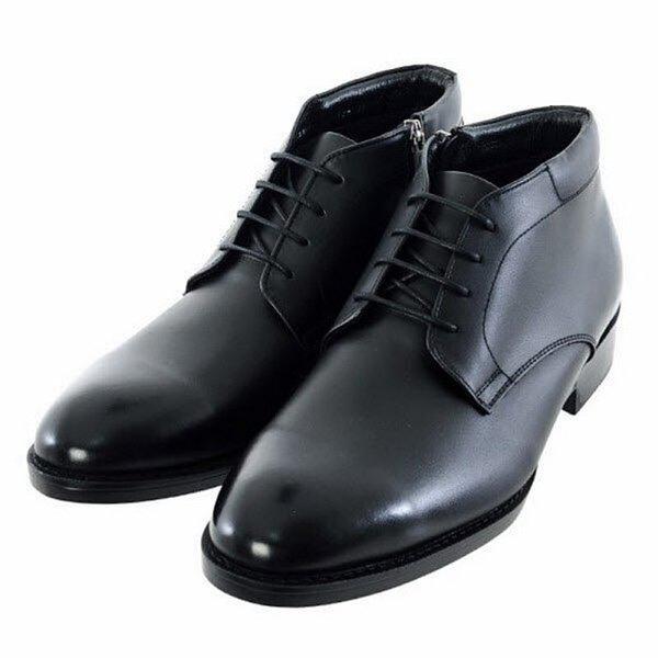 男性ドレスダービーアンクルブーツ3CM(EQEWBS310BK) (P003737418)