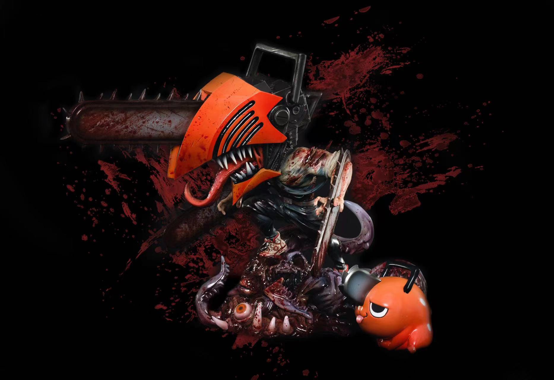 デンジ フィギュア SDスケール 塗装済み完成品 ガレージキット S.H.S 限定販売 スタチュー