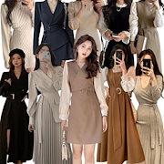 Qoo10 激安 ニットワンピース 韓国ファッション レディース服