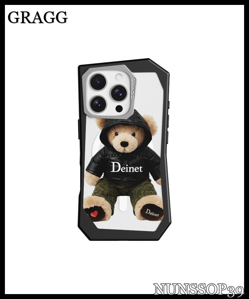 GRAGG MAGSAFE LANDING CORNER CASE BLACK - TEDDY BEAR IN
