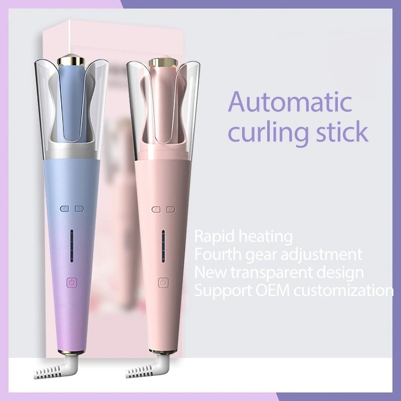 28ミリメートル自動巻き ヘアアイロン 抗熱傷インテリジェントアニオンカールアイロン プロンプトトーン簡単に使用
