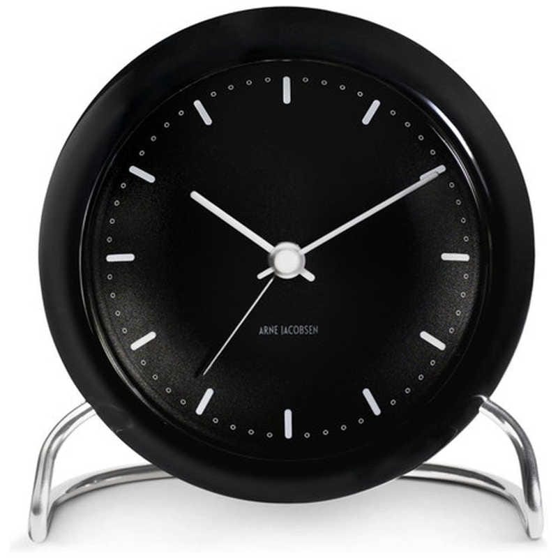 インテック　置き時計 City Hall Table Clock 11cm black ARNE JACOBSEN(アルネ ヤコブセン)　AJ43673