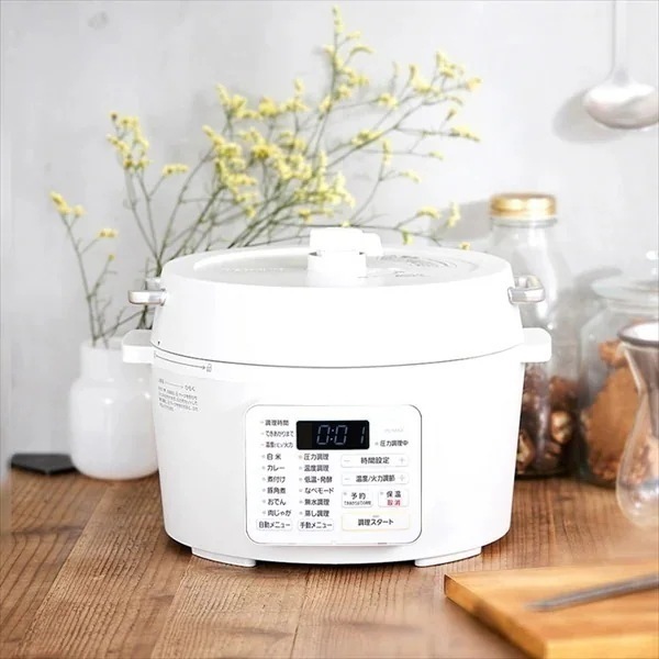 電気圧力鍋 4.0L ホワイト PC-MA4-W 新生活