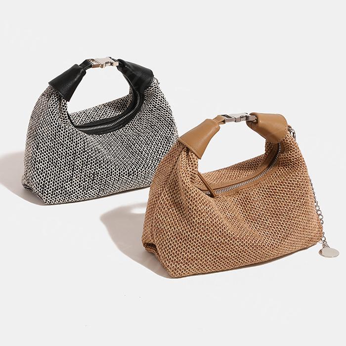 カゴバッグ レディース バック 2way 大きめ 肩掛けバッグ 草編みバッグ ストローバッグ メッシュバッグ 夏バッグ サマーバッグ 旅行バッグ エコ