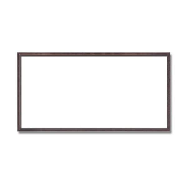 [長方形額]木製額 縦横兼用額 カラー4色展開 カラー長方形額（600x300mm）ブラウン