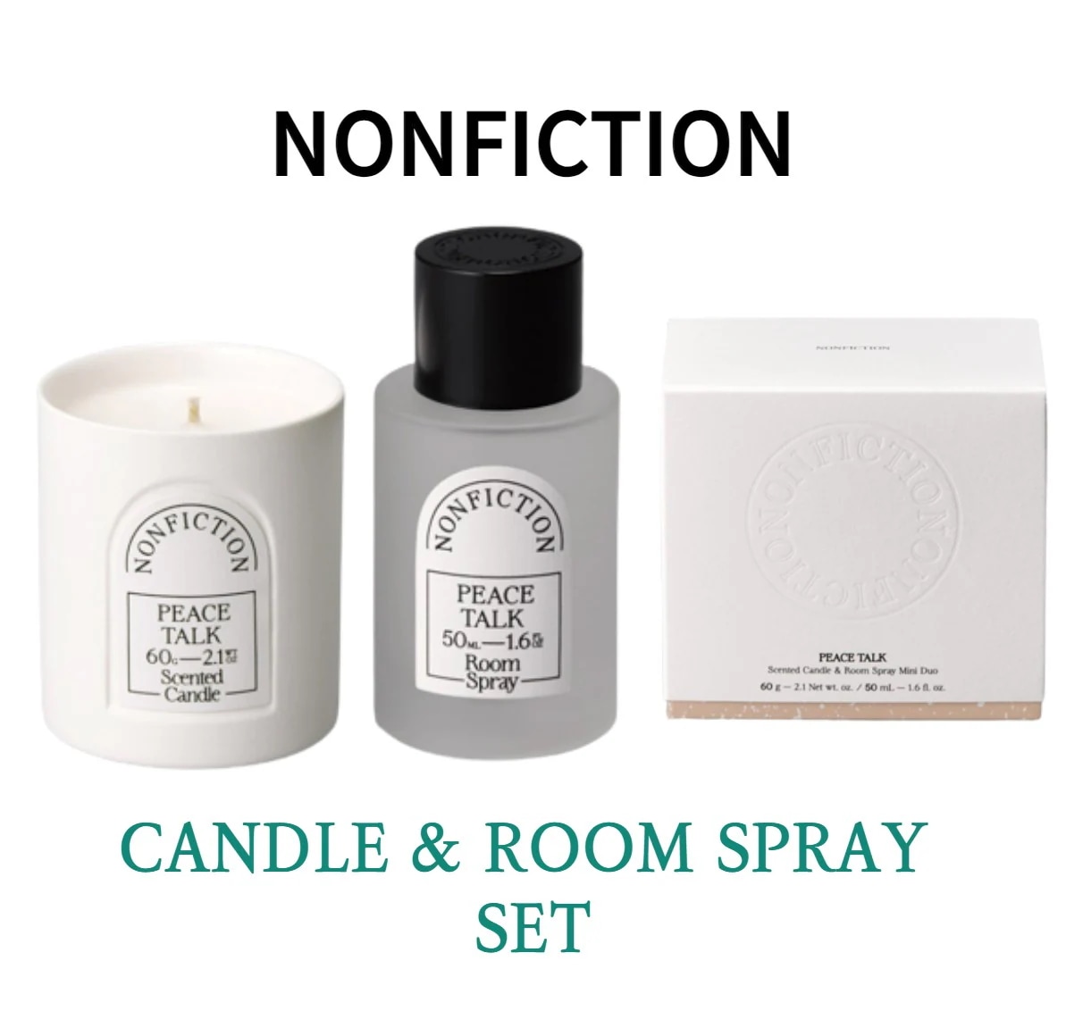 [nonfiction]キャンドル[60G]+ルームスプレー[50ML] SET プレゼント 韓国人気