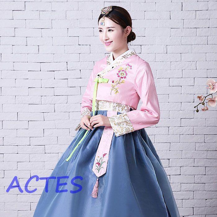 出荷が迅速である 独占販売 韓国民族衣装 チマチョゴリ 韓服 全5色 花 刺繍 華やか ウエディングドレス 結婚式ドレス 二次会ドレス 学園際 文化際 イベント服 コスプレ 仮装 舞台 ステージ 本日