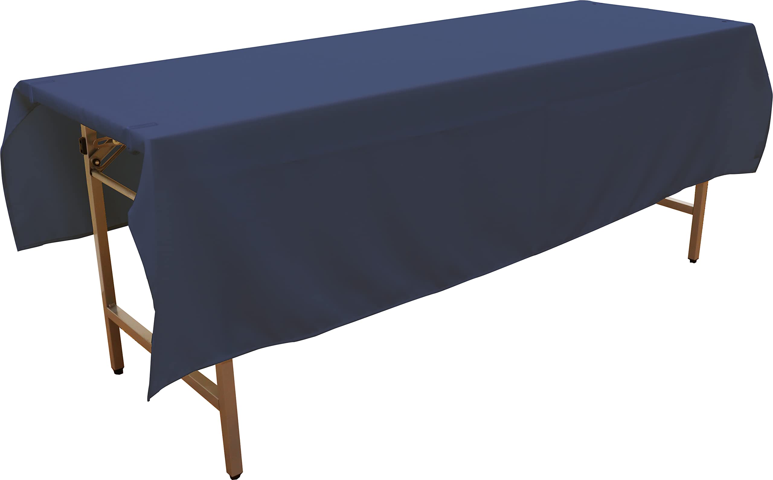 のれん工房 防炎 テーブルクロス 無地 イベント 展示会 説明会 140cm×200cm テーブルカバー 業務用 全14色 ダークブルー 94669