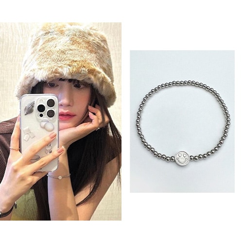スマイルボールブレスレット AB222022/韓国人気ジュエリー 韓国人気ブランド 大学生ファッション SNSで人気 韓国ストリートファッション