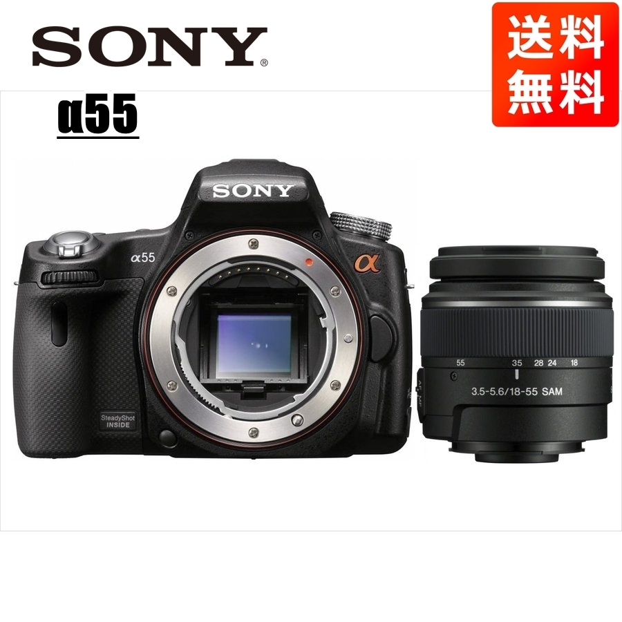 α55 DT 18-55mm 標準 レンズセット デジタル一眼レフ カメラ 中古