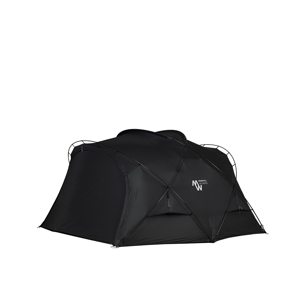 ミニマルワークス シェルターG ブラック/2~3人用 自立テント プルーフ付