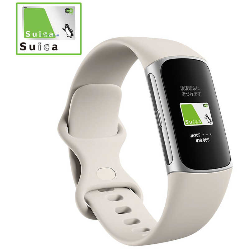 Fitbit Charge 6 GA05185-AP [Porcelain/Silverアルミニウム]スマートウォッチ