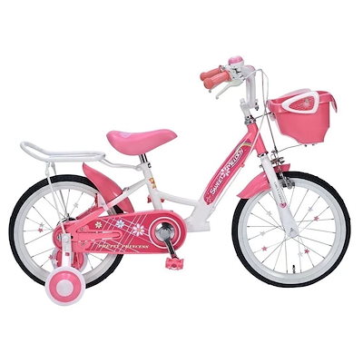 子供用自転車16 補助輪付 女の子用 MD-12 4色 ラベンダー/アプリコット/ピンク/ブラック こども 自転車 キッズバイク 16インチ かわいい 16,272円
