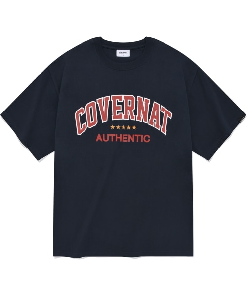 COVERNAT アーチスター T シャツネイビー