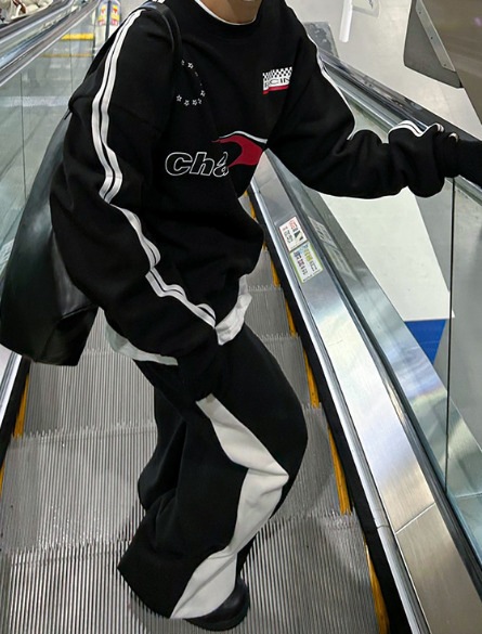 [COSYHARU公式] Old School Racing Fleece Sweatshirt