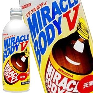 サンガリア ミラクルボディＶ 500gボトル缶48本［24本2箱］［賞味期限:4ヶ月以上］［送料無料］58営業日以内に出荷