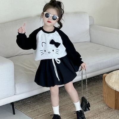 【20点セット】【急速出荷】新入荷 超可愛い ハローキティちゃん 子供服 キッズ 長袖パーカー立体リボントップス 韓国子供服