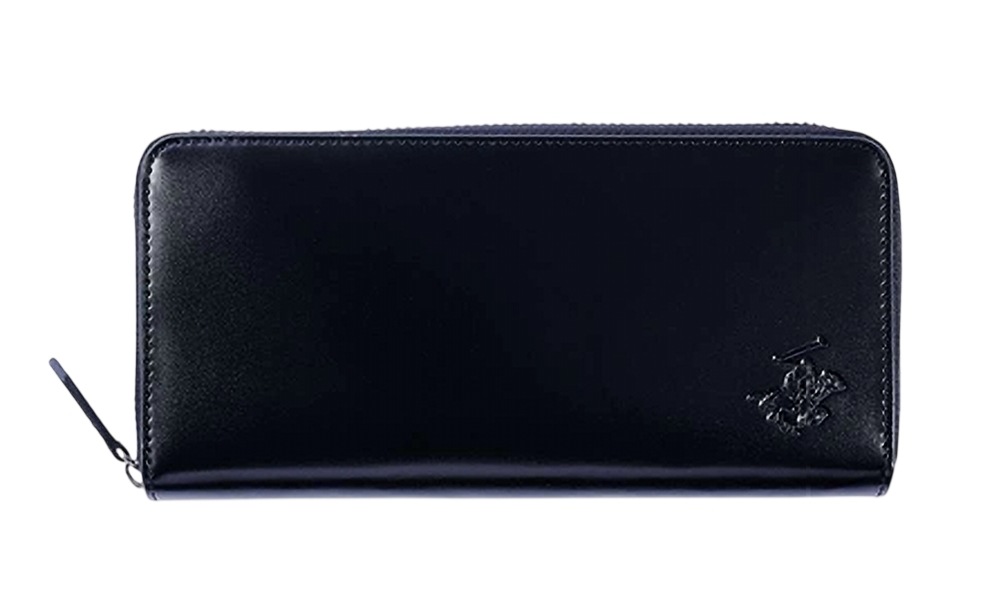ラウンド長財布 BHG-M1001 BLACK/NAVY
