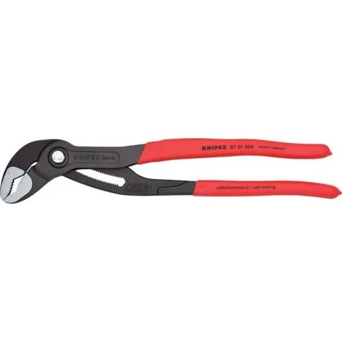 【メーカー直送品】KNIPEX ウォーターポンププライヤー コブラ 300mm ソフトプラスチックハンドル 8701-300