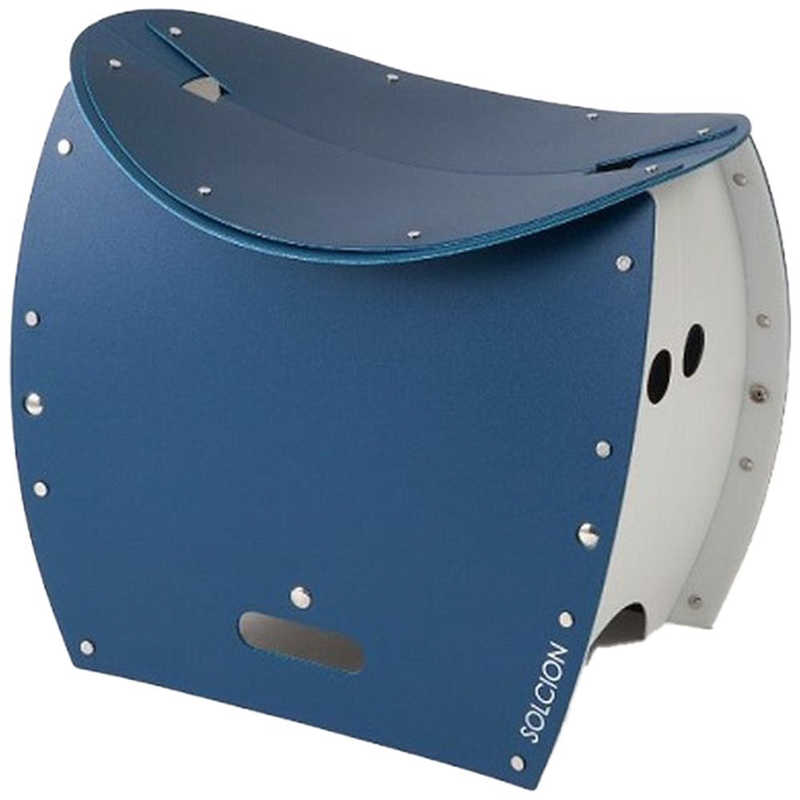 イケックス工業　折りたたみイス PATATTO 350＋ (パタット 350＋) (約497×40×470mm/ネイビー×ホワイト)　PT3502